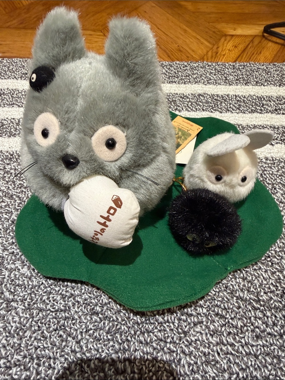 Authentic Vintage Totoro plush on pad